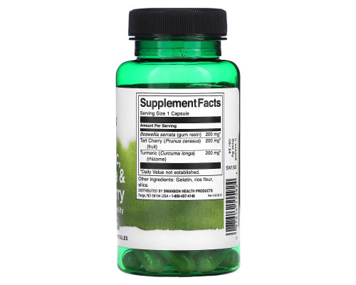 Swanson, Full Spectrum, Turmeric, Boswellia & Tart Cherry, 60 Capsules Swanson, Full Spectrum, Turmeric, Boswellia & Tart Cherry, 60 Capsules