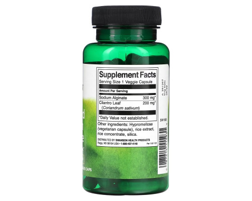 Swanson, Brown Seaweed Sodium Alginate with Cilantro Leaf, 60 Veggie Caps Swanson, Brown Seaweed Sodium Alginate with Cilantro Leaf, 60 Veggie Caps