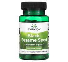 Swanson, Black Sesame Seed, 500 mg, 60 Capsules
