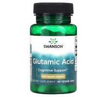 Swanson, Glutamic Acid, 500 mg, 60 Veggie Caps