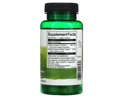 Swanson, Turmeric & Black Pepper, 60 Veggie Capsules Swanson, Turmeric & Black Pepper, 60 Veggie Capsules