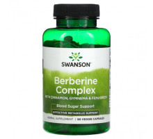 Для сердца и сосудов Swanson, Berberine Complex, 90 растительных капсул