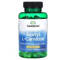 Swanson, Acetyl L-Carnitine, 500 mg, 100 Veggie Capsules