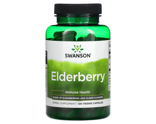 Swanson, Elderberry, Immune Health, 120 Veggies Capsules Swanson, Elderberry, Immune Health, 120 Veggies Capsules