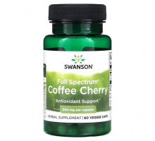 Антиоксиданты Swanson, Full Spectrum Coffee Cherry, 200 мг, 60 вегетарианских капсул
