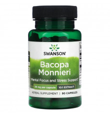 Swanson, Bacopa Monnieri, 50 mg Per Capsule, 90 Capsules
