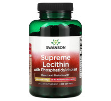Swanson, Supreme Lecithin with Phosphatidylcholine , 400 mg , 300 Softgels