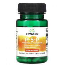 Swanson, P-5-P Pyridoxal-5-Phosphate, 20 mg, 60 Capsules