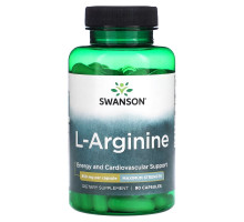 Swanson, L-Arginine, Maximum Strength, 850 mg, 90 Capsules
