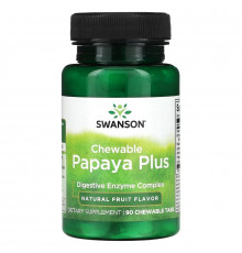 Swanson, Chewable Papaya Plus, Natural Fruit , 90 Chewable Tabs