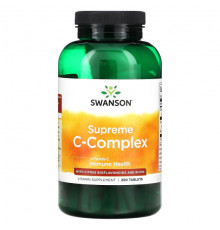 Витамин C Swanson, Supreme C-Complex с цитрусовыми биофлавоноидами и рутином, 250 таблеток