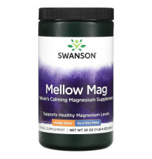 Магний Swanson, Mellow Mag, апельсин, 554 г (20 унций)