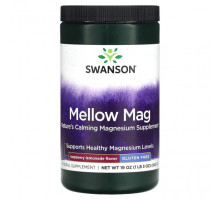 Магний Swanson, Mellow Mag, малиновый лимонад, 543 г (19 унций)