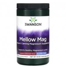Магний Swanson, Mellow Mag, малиновый лимонад, 543 г (19 унций)