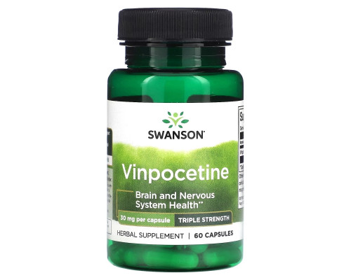 Swanson, Vinpocetin, 30 mg, 60 Kapseln Swanson, Vinpocetin, 30 mg, 60 Kapseln