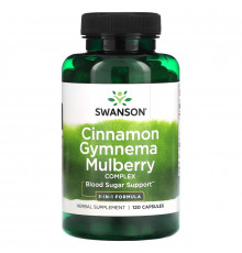 Swanson, Cinnamon Gymnema Mulberry Complex, 120 Capsules
