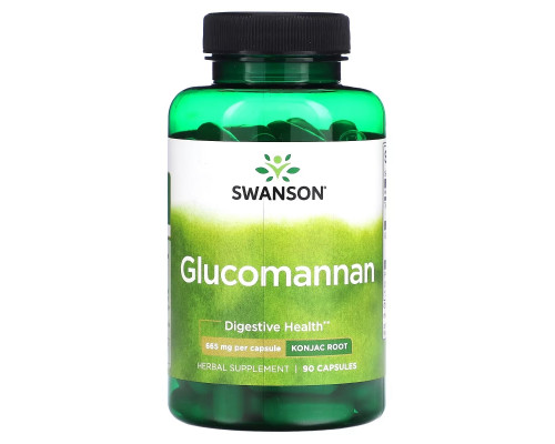 Swanson, Glucomannan, 665 mg, 90 Capsules Swanson, Glucomannan, 665 mg, 90 Capsules