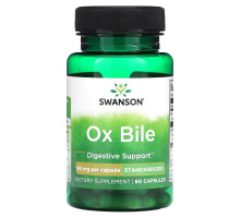 Swanson, Ox Bile, 90 mg, 60 Capsules