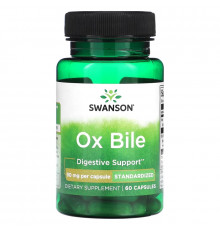 Swanson, Ox Bile, 90 mg, 60 Capsules