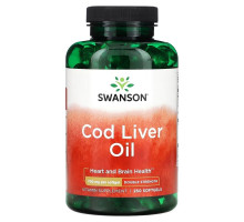 Swanson, Cod Liver Oil, Double Strength , 700 mg , 250 Softgels