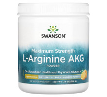 Swanson, Maximum Strength L-Arginine AKG Powder, Natural Citrus, 5 g, 12.9 oz (368 g)