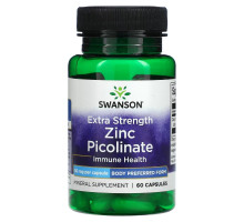 Swanson, Extra Strength Zinc Picolinate, 50 mg, 60 Capsules