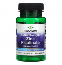 Swanson, Extra Strength Zinc Picolinate, 50 mg, 60 Capsules