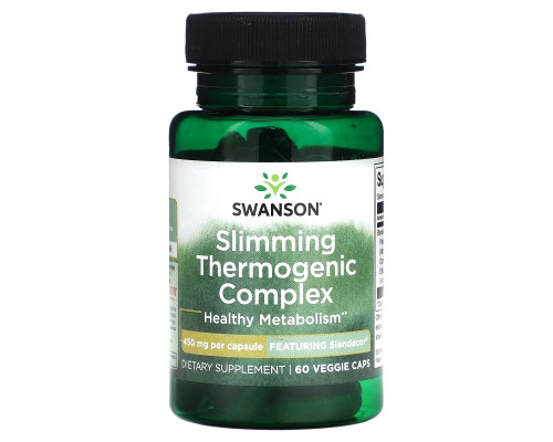 Swanson, Slimming Thermogenic Complex, 450 mg, 60 Veggie Caps