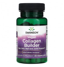 Для мышц и суставов Swanson, Vegan Collagen Builder, 60 растительных капсул