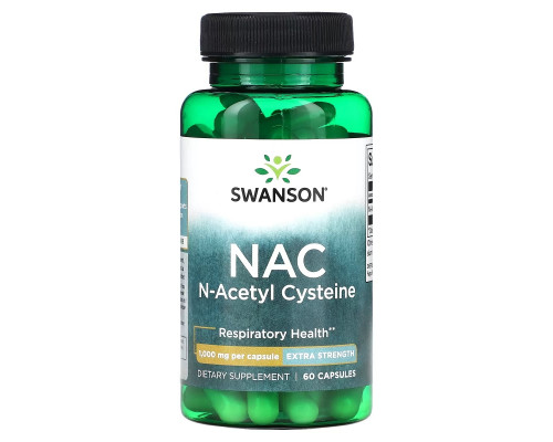 Swanson, NAC N-Acetyl Cysteine, 1,000 mg, 60 Capsules Swanson, NAC N-Acetyl Cysteine, 1,000 mg, 60 Capsules