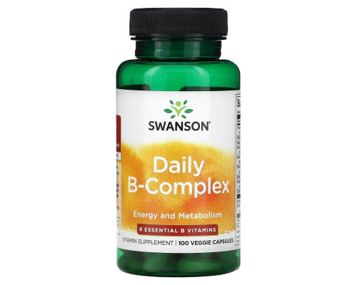 Swanson, Daily B-Complex, 100 Veggie Capsules Swanson, Daily B-Complex, 100 Veggie Capsules
