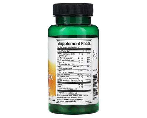 Swanson, Daily B-Complex, 100 Veggie Capsules Swanson, Daily B-Complex, 100 Veggie Capsules