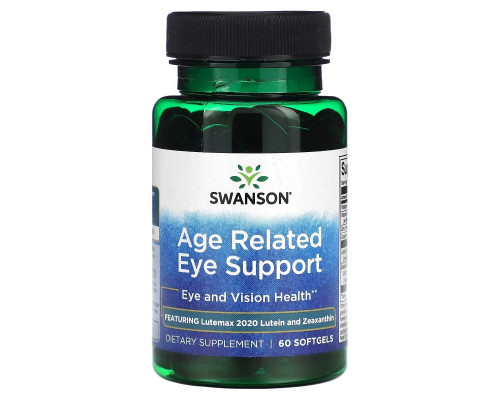 Swanson, Age Related Eye Support, 60 Softgels Swanson, Age Related Eye Support, 60 Softgels