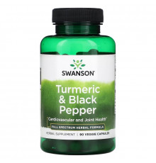 Swanson, Turmeric & Black Pepper, 90 Veggie Capsule