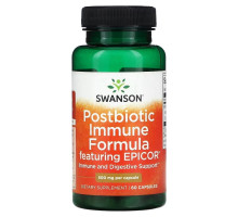 Swanson, Postbiotic Immune Formula Featuring Epicor, 500 mg, 60 Capsules