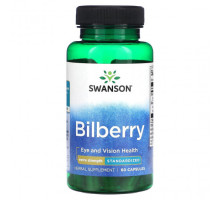 Для глаз Bilberry, Extra Strength, 60 Capsules