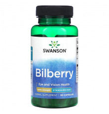 Для глаз Bilberry, Extra Strength, 60 Capsules