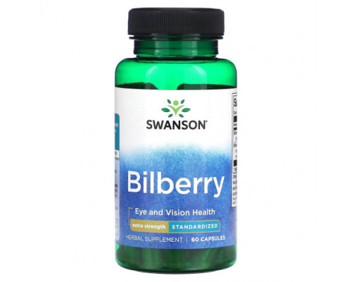 Для глаз Bilberry, Extra Strength, 60 Capsules Для глаз Bilberry, Extra Strength, 60 Capsules