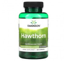 Для сердца и сосудов Swanson, Боярышник, стандартизированный, 120 капсул