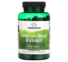 Swanson, Valerian Root Extract, Standardized, 120 Capsules