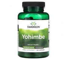Мужское здоровье Yohimbe, Standardized, 500 mg, 120 Capsules