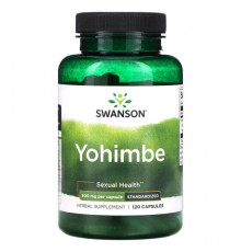 Мужское здоровье Yohimbe, Standardized, 500 mg, 120 Capsules