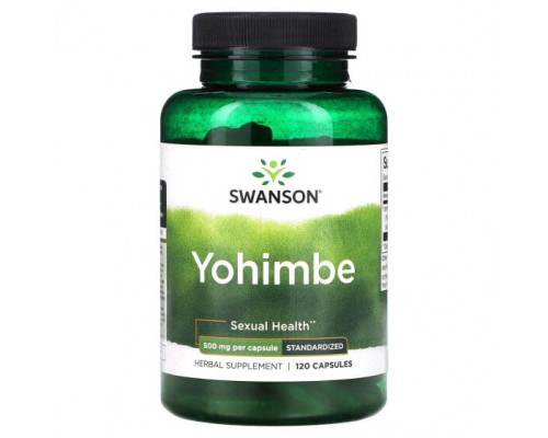 Мужское здоровье Yohimbe, Standardized, 500 mg, 120 Capsules Мужское здоровье Yohimbe, Standardized, 500 mg, 120 Capsules