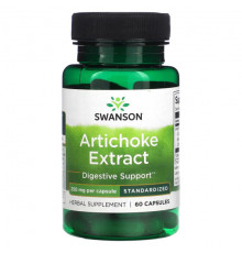 Зелень и зеленые овощи Swanson, Экстракт артишока, 250 мг, 60 капсул