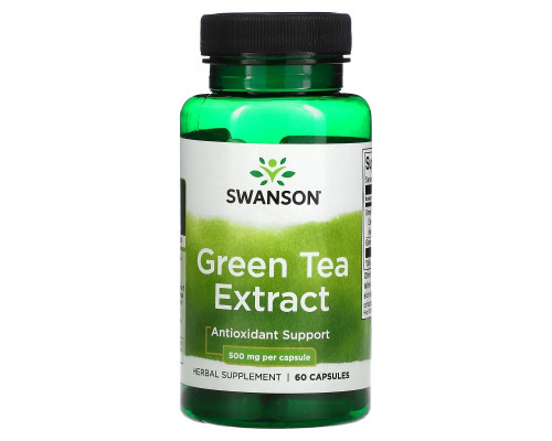 Swanson, Green Tea Extract, 500 mg, 60 Capsules Swanson, Green Tea Extract, 500 mg, 60 Capsules