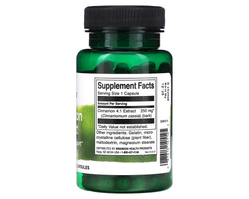 Swanson, Cinnamon Extract, 250 mg , 90 Capsules Swanson, Cinnamon Extract, 250 mg , 90 Capsules