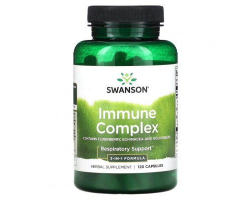 Растительные экстракты и настойки Swanson, Immune Complex, 120 капсул Растительные экстракты и настойки Swanson, Immune Complex, 120 капсул