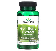 Swanson, Goji Berry Extract, 500 mg, 60 Capsules