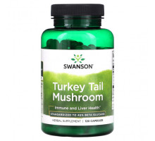 Грибы Turkey Tail Mushroom, 120 Capsules