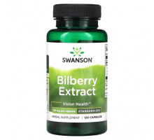 Для глаз Bilberry Extract, 60 mg, 120 Capsules
